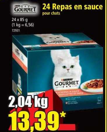 Promo Repas En Sauce Pour Chats Gourmet Chez Norma Icatalogue Fr