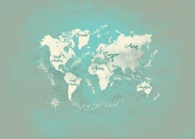 'world map 2020 white green' Poster by JBJart Justyna Jaszke | Displate ...