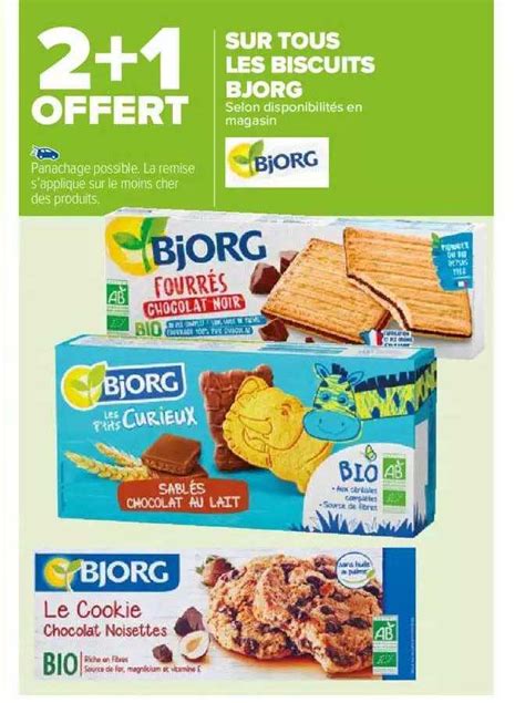 Promo Les Biscuits Bjorg Chez Carrefour Market Icatalogue Fr