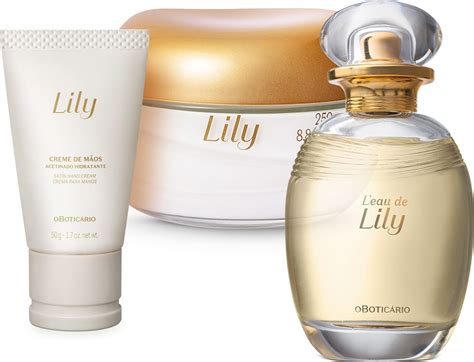 Combo Lily Desodorante Colônia 75ml Creme Acetinado Desodorante