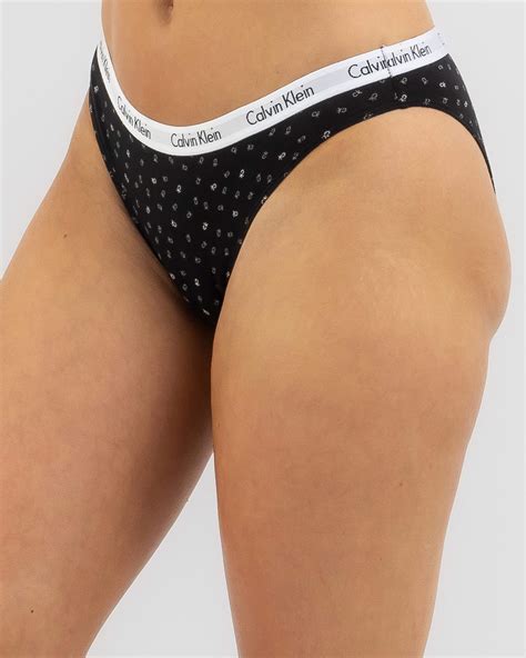 Calvin Klein Carousel Bikini Brief In Ck Confetti Black FREE