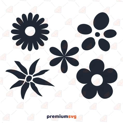 Retro Flowers Svg Bundle Premiumsvg