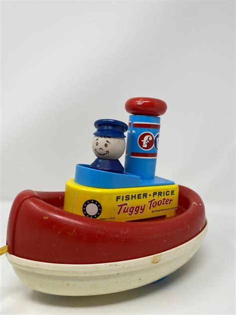 Vintage Fisher Price Tug Boat Etsy