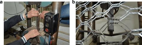 The Test Set Up A Uniaxial Tensile Test B Three Point Bending Test