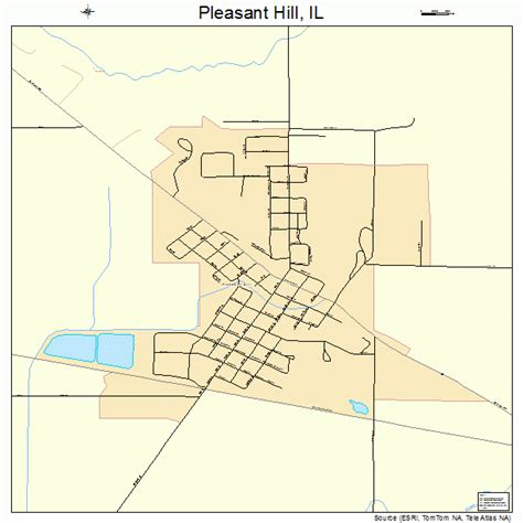 Pleasant Hill Illinois Street Map 1760534