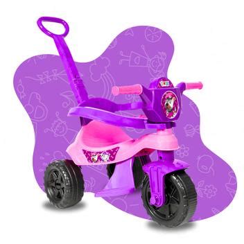 Triciclo Velotrol Motoca Infantil Menino Menina Empurrar