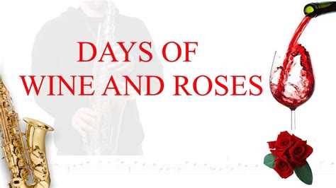 Learn How To Play Days Of Wine And Roses Alto Saxophone Tutorial