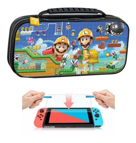 Estuche Para Nintendo Switch Original Travel Deluxe Vidrio Env O Gratis