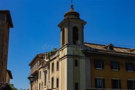 The Bell Tower Of A Church The Arches That Enclose The Bells Are