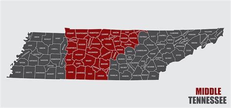 Where is Middle Tennessee? Counties, Cities & Map