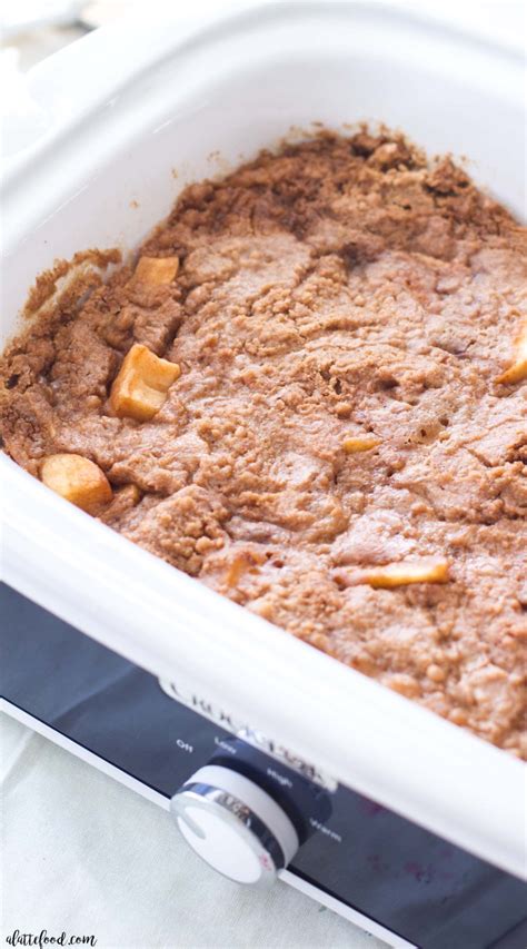 Slow Cooker Apple Dump Cake A Latte Food