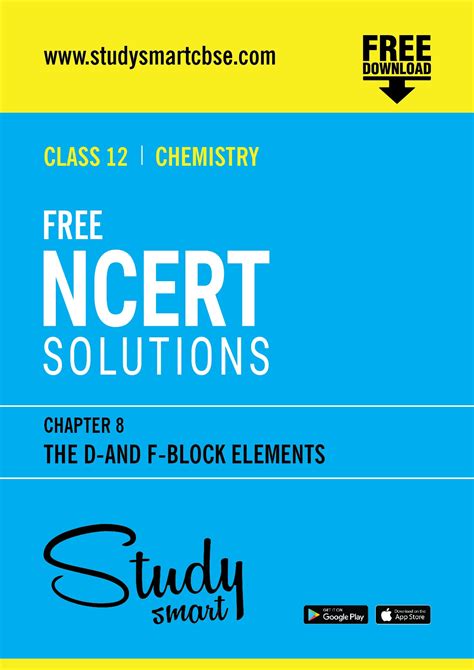 Free Ncert Solutions For Class 12 Chemistry The D And F Block Elements