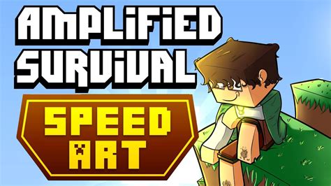 Minecraft Speedart Perpetualjordan Amplified Survival Thumbnail Youtube