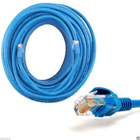 Blue New 75 Ft Feet Cat6 Cat 6 Rj45 Ethernet Network Lan Patch Cable Cord Fast Ebay