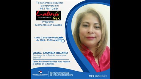 Licda Yasmina Rujano Psicóloga de La Escuela Vocacional Especial del