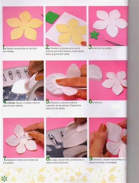 35 Última Como Hacer Flores En Foami Con Plancha Alyshia Kanters Blogs