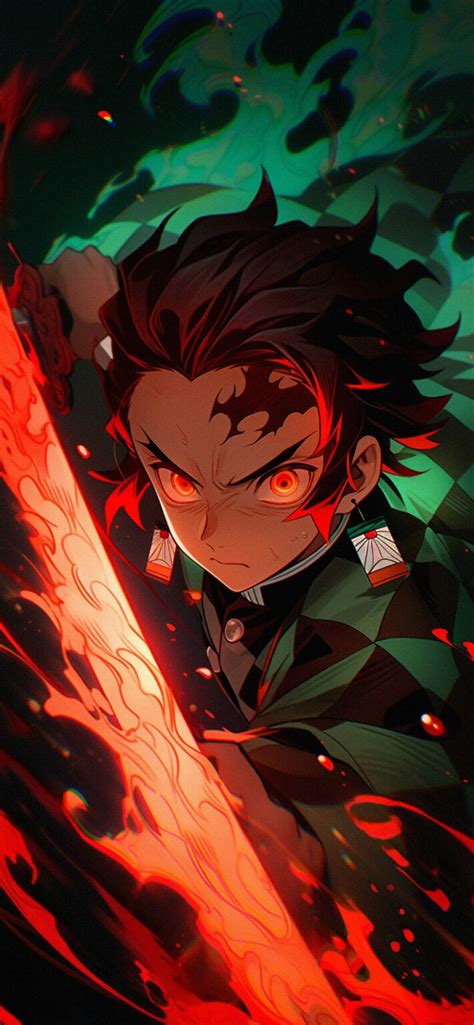 Tanjiro Flame Breathing Wallpaper - Demon Slayer Wallpaper 🗡️🔥