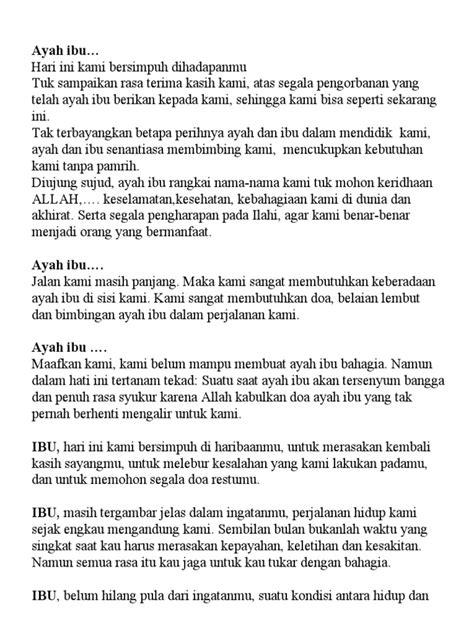 Teks Sungkem Wisuda Pdf