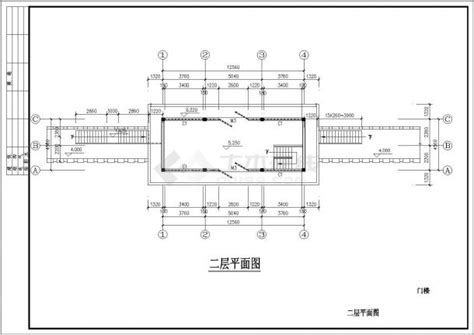 某景区两层的山门cad建筑施工图建筑施工图土木在线