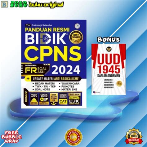 Jual Buku Cpns 2024 Panduan Resmi Bidik Cpns 2024 Fr Soal Asli