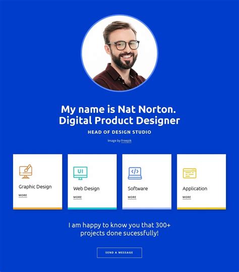 Your Designer Profile Website Design By Nicepage