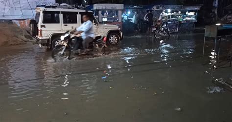 Rain In Vaishali हाजीपुर में घंटे भर की बारिश ने खोली नगर परिषद की पोल पानी पानी हुआ शहर