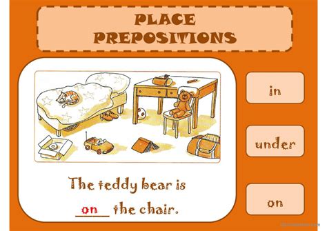 Prepositions Of Place General Readin English Esl Powerpoints 64980