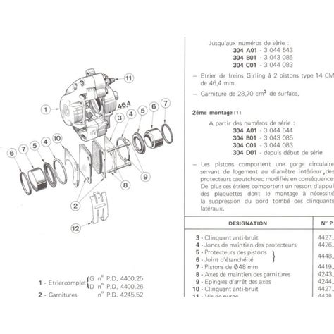 Etrier De Frein Pour 204 304 Peugeot