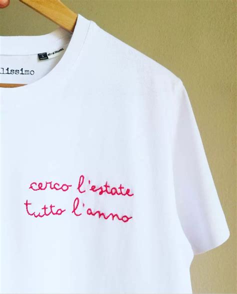 Cerco Nel Ricamo Magliette Magliette Personalizzate Ricamo T