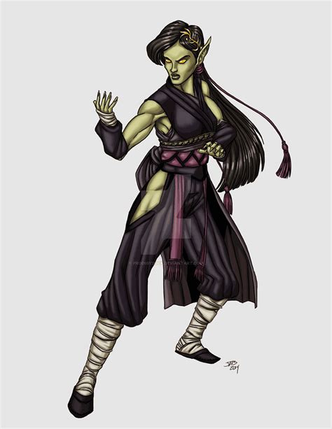 Female Half Orc Monk