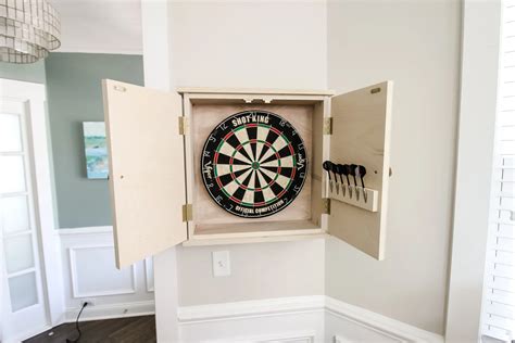 How To Build A DIY Dartboard Cabinet