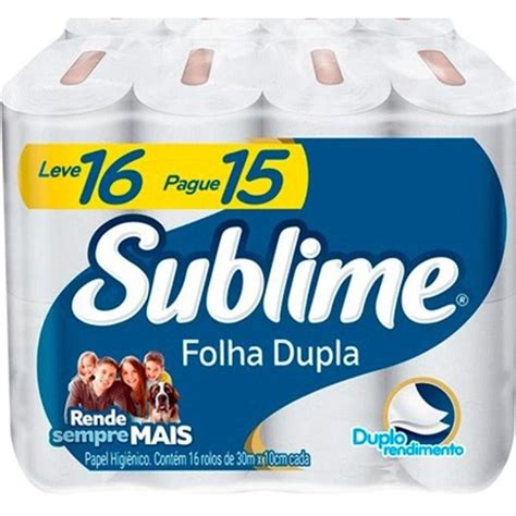 Papel Higi Nico Sublime Folhas Duplas Neutro De M Leve Pague