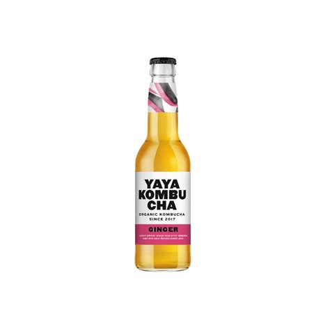 Yaya Organic Ginger Kombucha 330ml - Iced Tea - Juice & Soda - Drinks ...