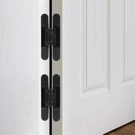 X Black Inch Hidden Door Hinges Invisible Hinges Degree Swing