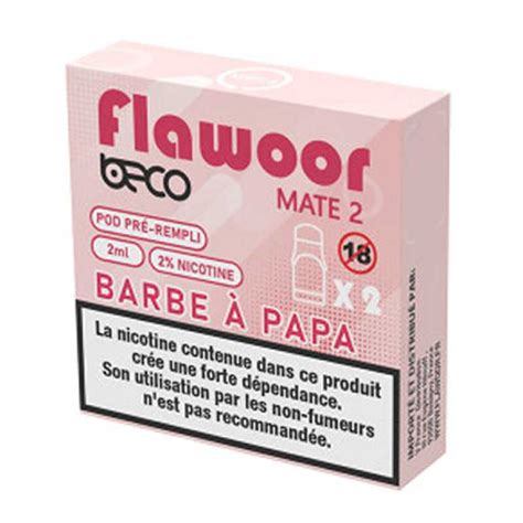 Cartouche Flawoor Mate 2 saveur Barbe à Papa EliquidAndCo