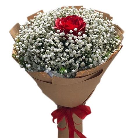 Single Red Rose Bouquet Online Gift And Flowers