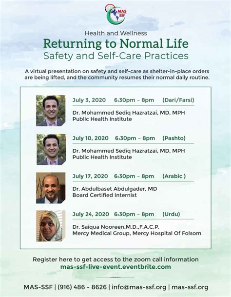 Arabic Returning To Normal Life Safety And Self Care Practices