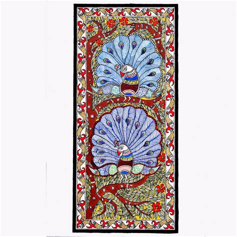 Cute Size Madhubani Painting Wall Hanging Art Home