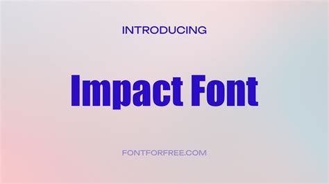 Impact Font - Download Free Fonts