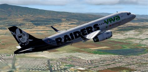 Flight Factor A Ultimate Vivaerobus Las Vegas Raiders Livery Xa Vak