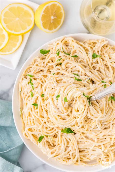 One Pot Lemon Butter Pasta • Love From The Oven