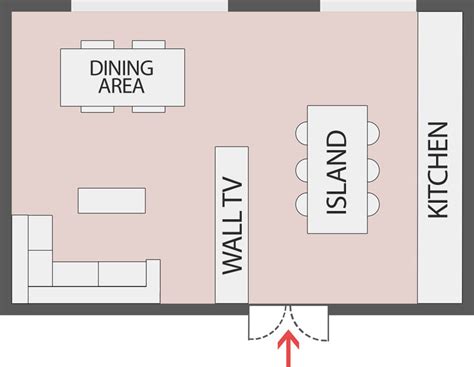 Open Plan Kitchen And Living Room With A BIM Model For Downlo Open