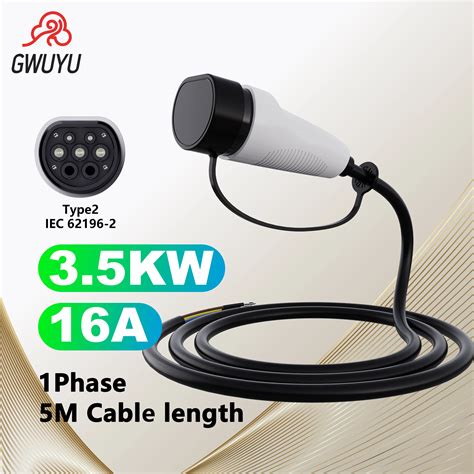 GWUYU Cable De Carga Para Veh Culo El Ctrico Estaci N De Carga EV Tipo