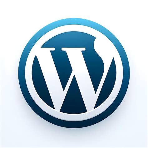 WordPress logo icon | Premium AI-generated image