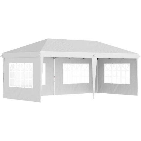 Outsunny Pavillon Ca X M Partyzelt Faltpavillon Mit Uv Schutz