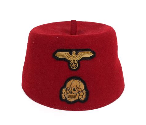 1939 1945 German Third Reich M43 Ss Red Fez At Whytes Auctions