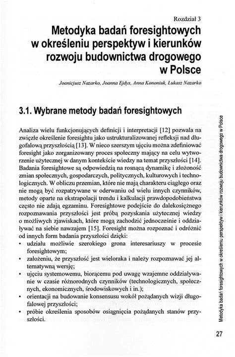 Perspektywy I Kierunki Rozwoju Budownictwa Drogowego W Polsce Pdf