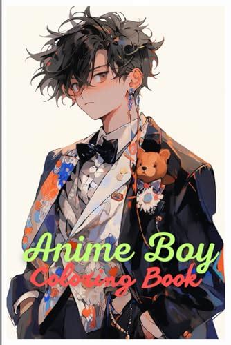 Anime boy Coloring Book: Featuring Attractive And Adorable Boys With ...