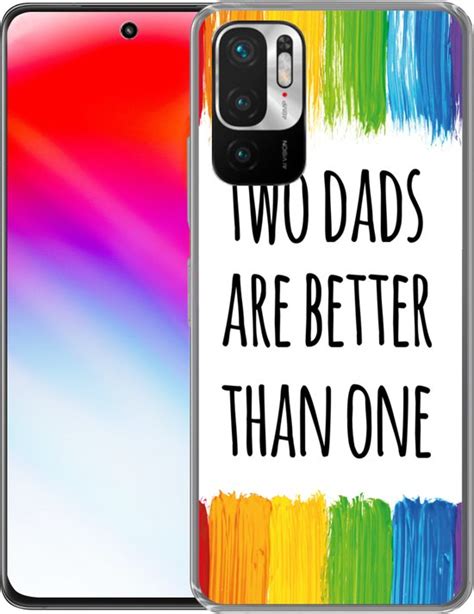 Xiaomi Redmi Note G Hoesje Quotes Two Dads Are Better Than One