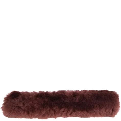 Br Sheepskin Noseband Sleeve Cover With Velcro Closure • Tack N Rider